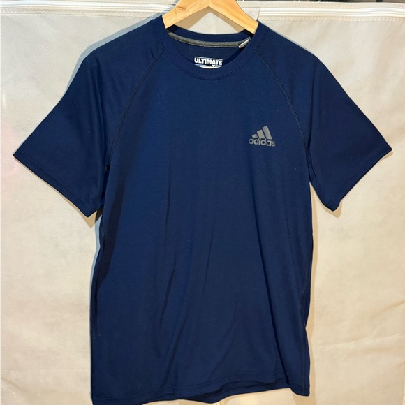 Adidas Men's Deep Blue Short Sleeve Tee - Picture 1 of 7